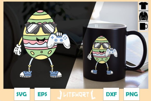 Designing with Easter Egg Sport Gaming Happy Face