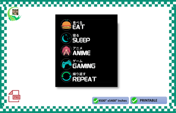 Eat Sleep Anime Gaming Repeat: Why This Otaku Gamer Design Keeps Showing Up Everywhere