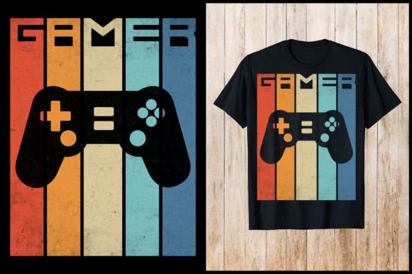 Gamer Retro Vintage Gaming T-Shirt Styles and Print Designs
