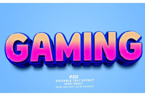 Gaming PSD 3D Editable Text Effect: A Flexible Resource for Visual Projects