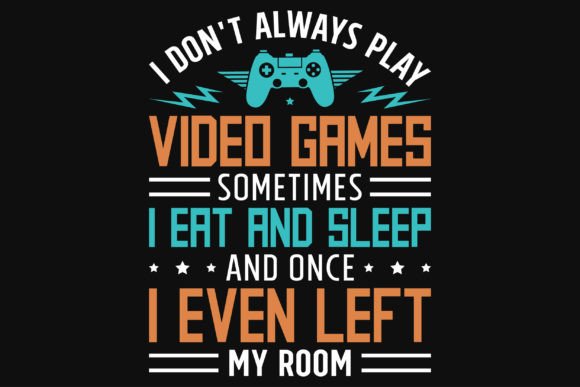 Gaming Typography Graphics Tshirt Design: Your Blueprint for Merch Success
