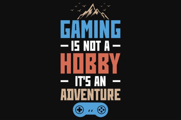 Gaming Typography Tshirt Design: From Concept to Print-Ready Production