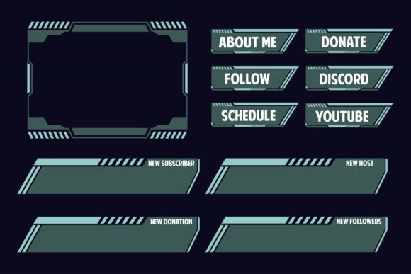 Gaming Webcam Elements for Live Streamer