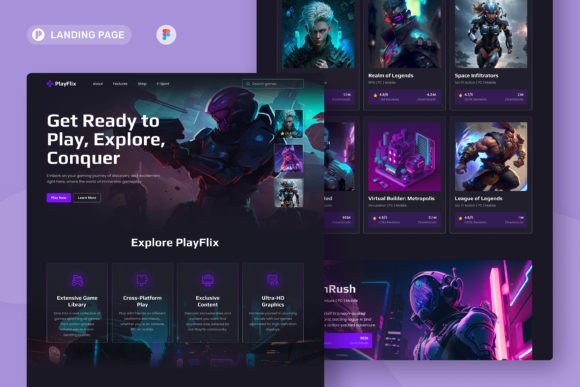 How a Modern Gaming Landing Page Template Can Transform Your Online Presence