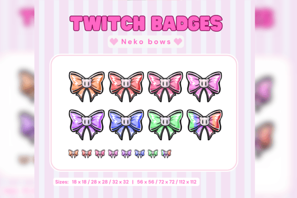 Kawaii Twitch Badges and Icons: Hand-Drawn Charm for Your Channel