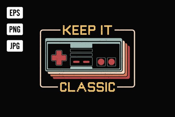Keep It Classic Gaming T‑Shirt Design: A Straightforward Resource for Merch and Personal Projects