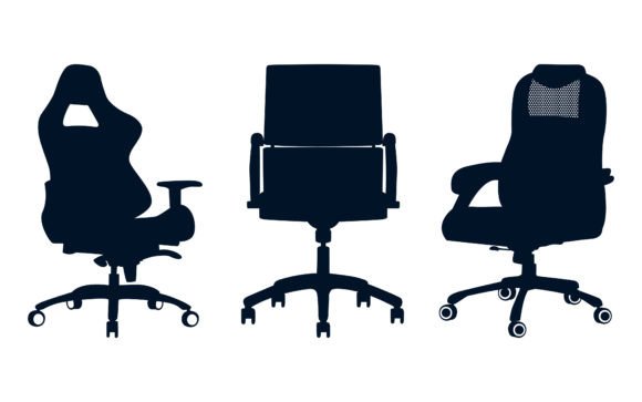 Office and Gaming Chair Silhouette Vector: A Design Asset Overview