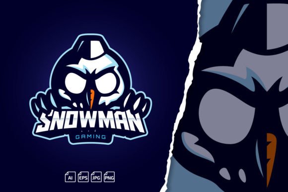 Snowman Gaming Logo Esport: Build Your Icy Brand Identity