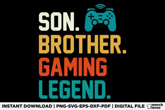 The Son Brother Gaming Legend Gamer T-Shirt: Celebrating Family and Passion