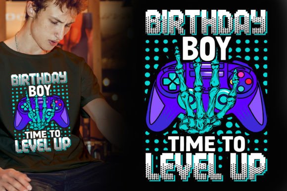 Unleash Your Creativity with the Birthday Boy Gaming Vector T-Shirt Design