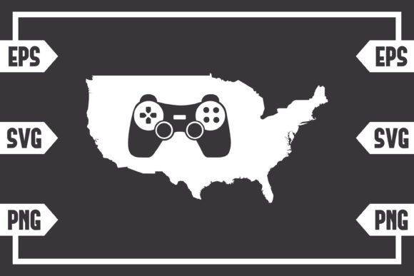 USA Map Gaming Controller: Your Digital Design File